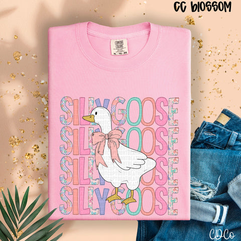 Silly Goose Bow Stacked 5013 DTF