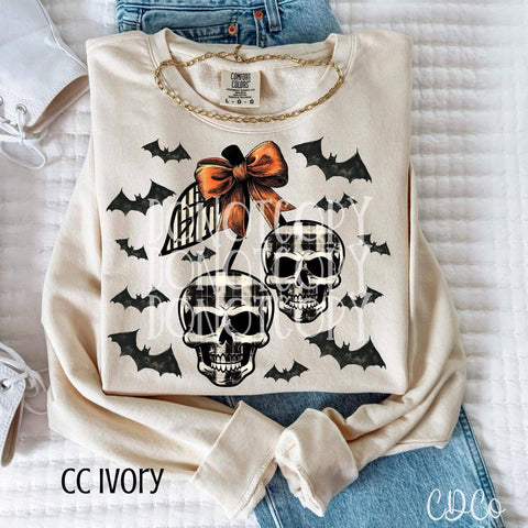 Skull Cherries Bat - 7229 DTF