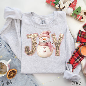 Snowman Joy Gold Accents 5959 DTF