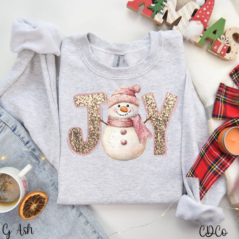 Snowman Joy Gold Accents 5959 DTF