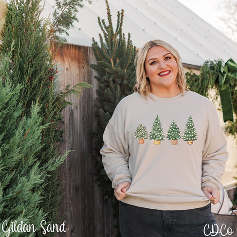 Snowy Tree Quad DTF