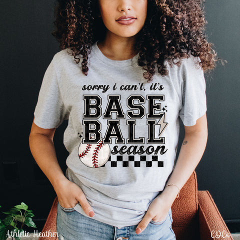 Sorry I Can't It's Baseball Season DTF