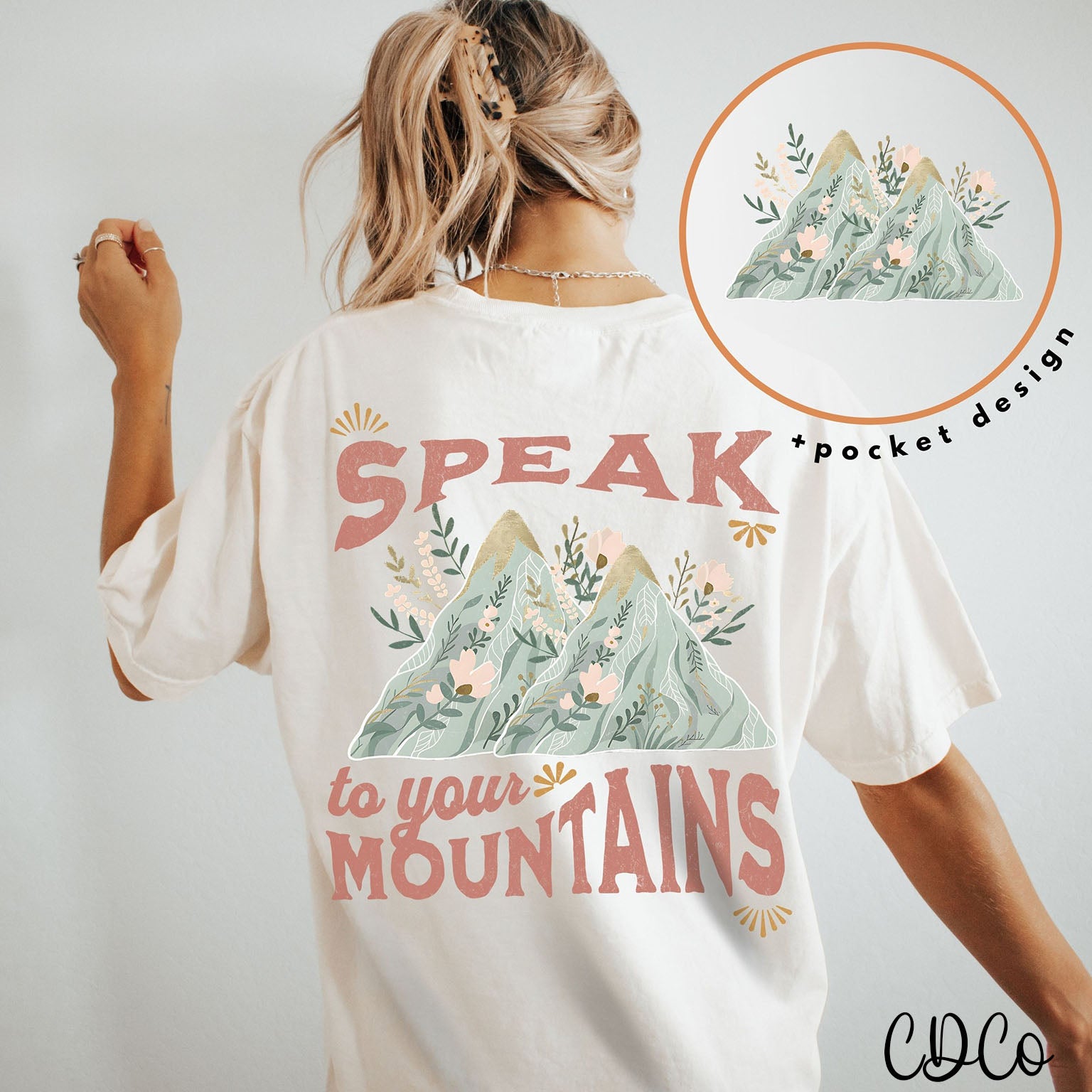 Speak To Your Mountains w/3.5" Pocket DTF