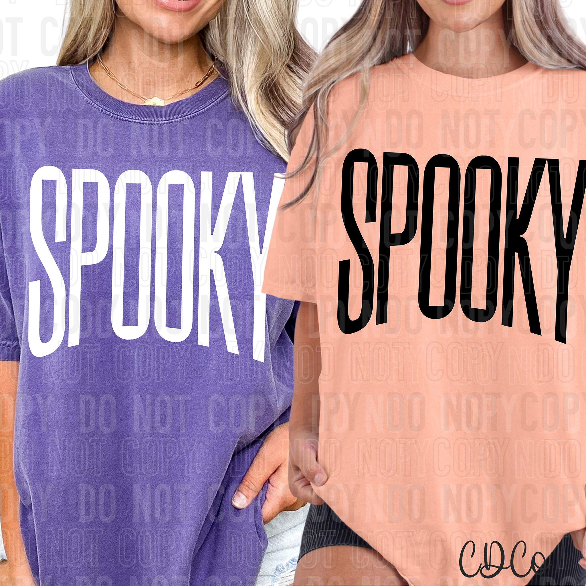 Spooky Oversized Text DTF