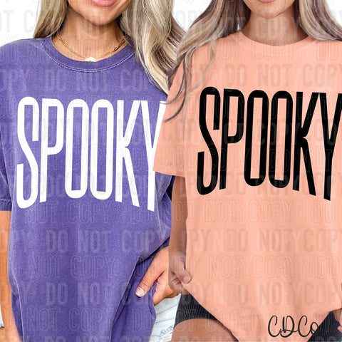 Spooky Oversized Text DTF