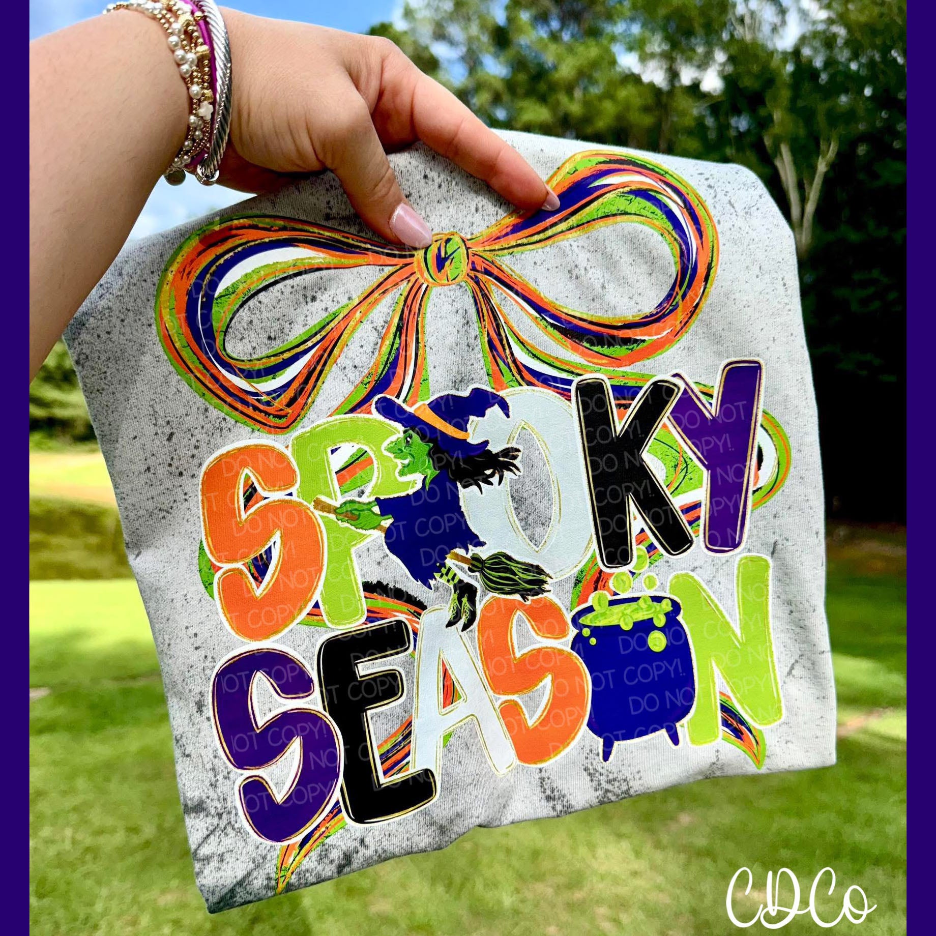 Spooky Season Bow Witch 5796 DTF