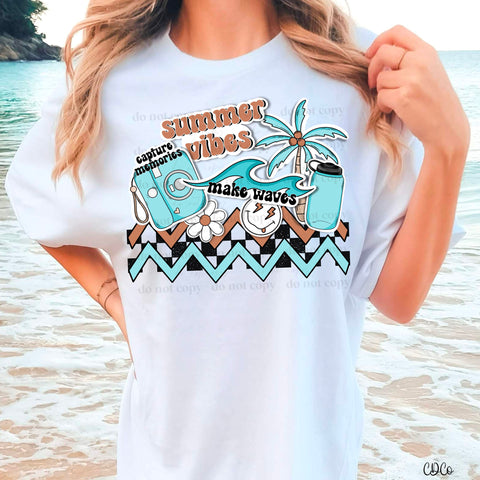 Summer Vibes Capture Make Waves DTF