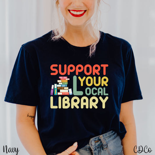 Support Your Local Library DTF