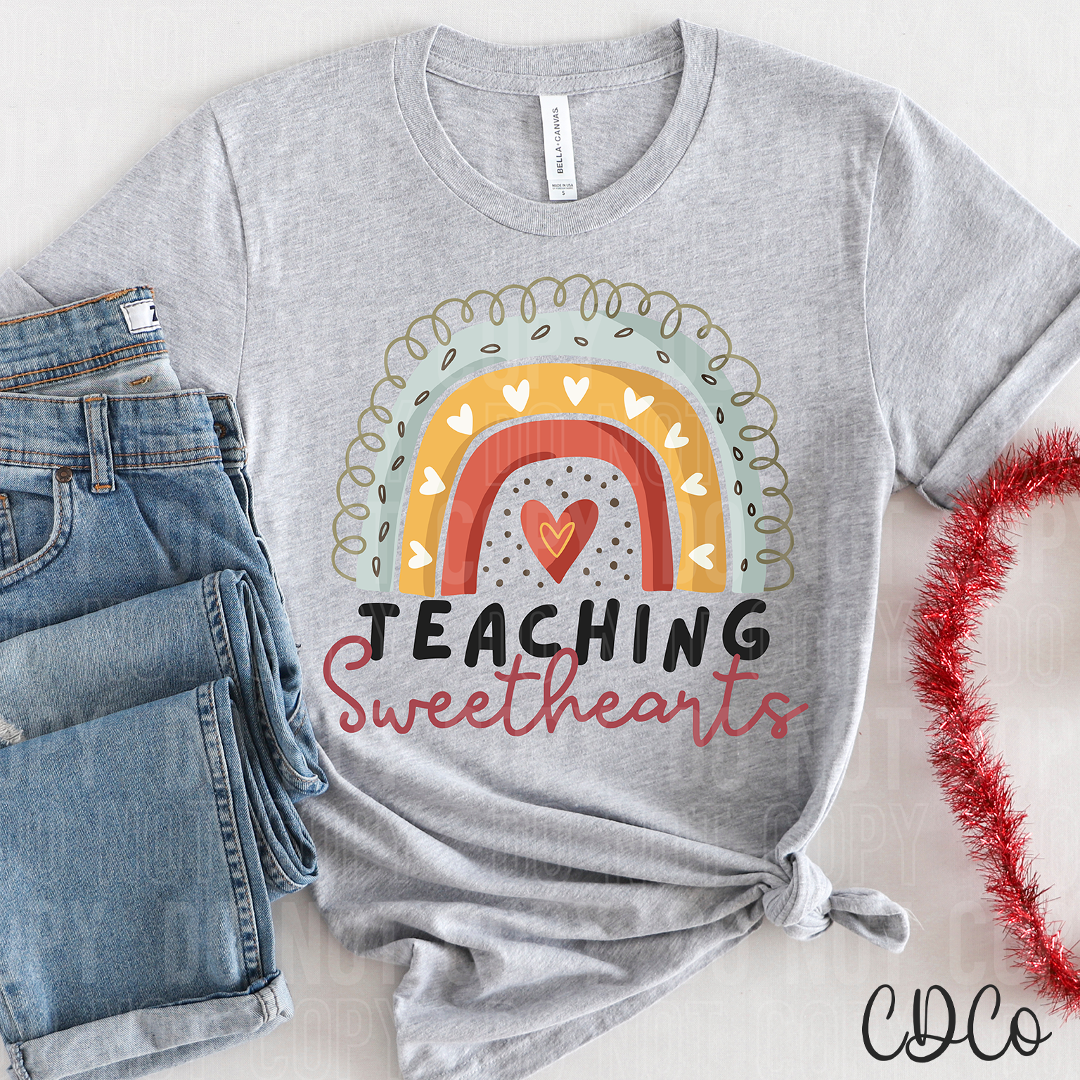 Teaching Sweethearts Rainbow 3408 DTF