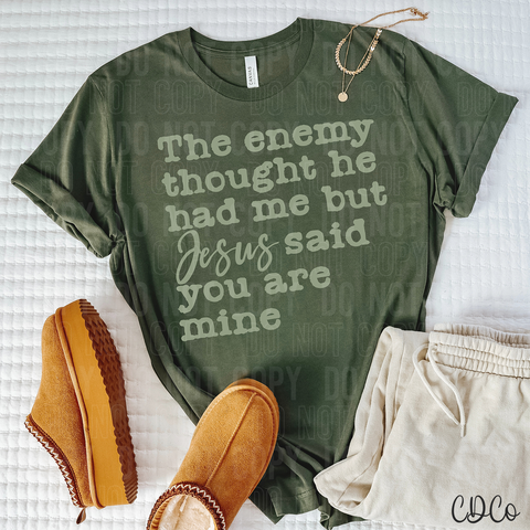 The Enemy Thought He Had Me 3873 DTF