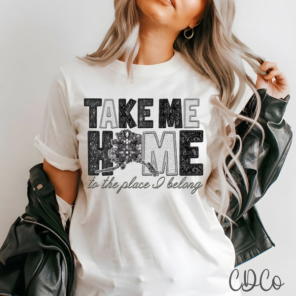 Faux Take Me Home States DTF (AL-KS)
