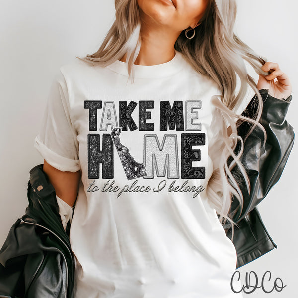 Faux Take Me Home States DTF (AL-KS)