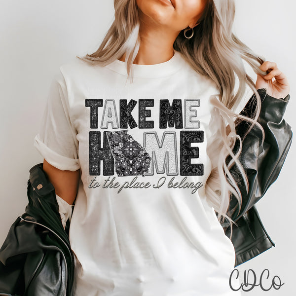 Faux Take Me Home States DTF (AL-KS)