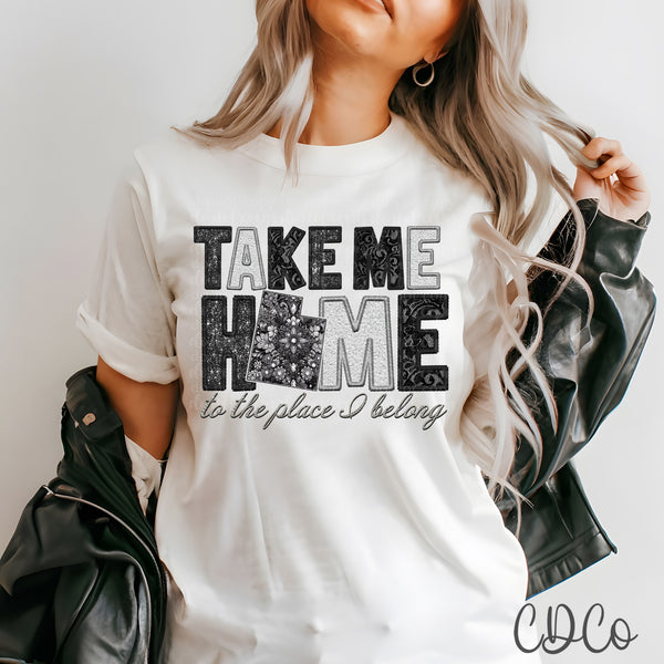 Faux Take Me Home States DTF (NC-WV)