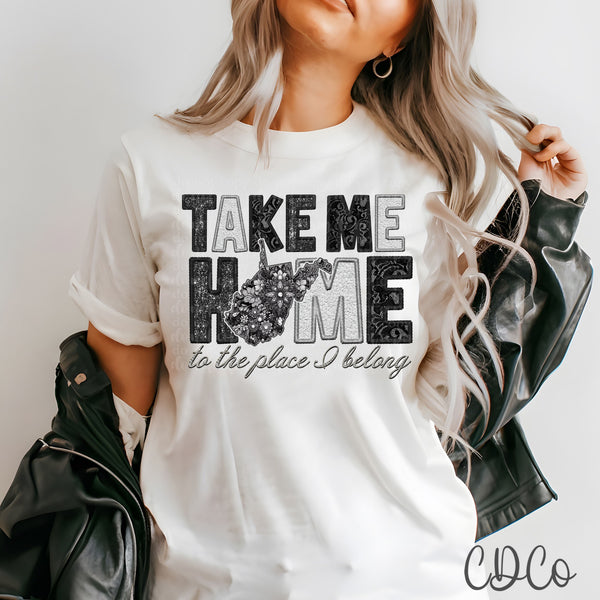Faux Take Me Home States DTF (NC-WV)