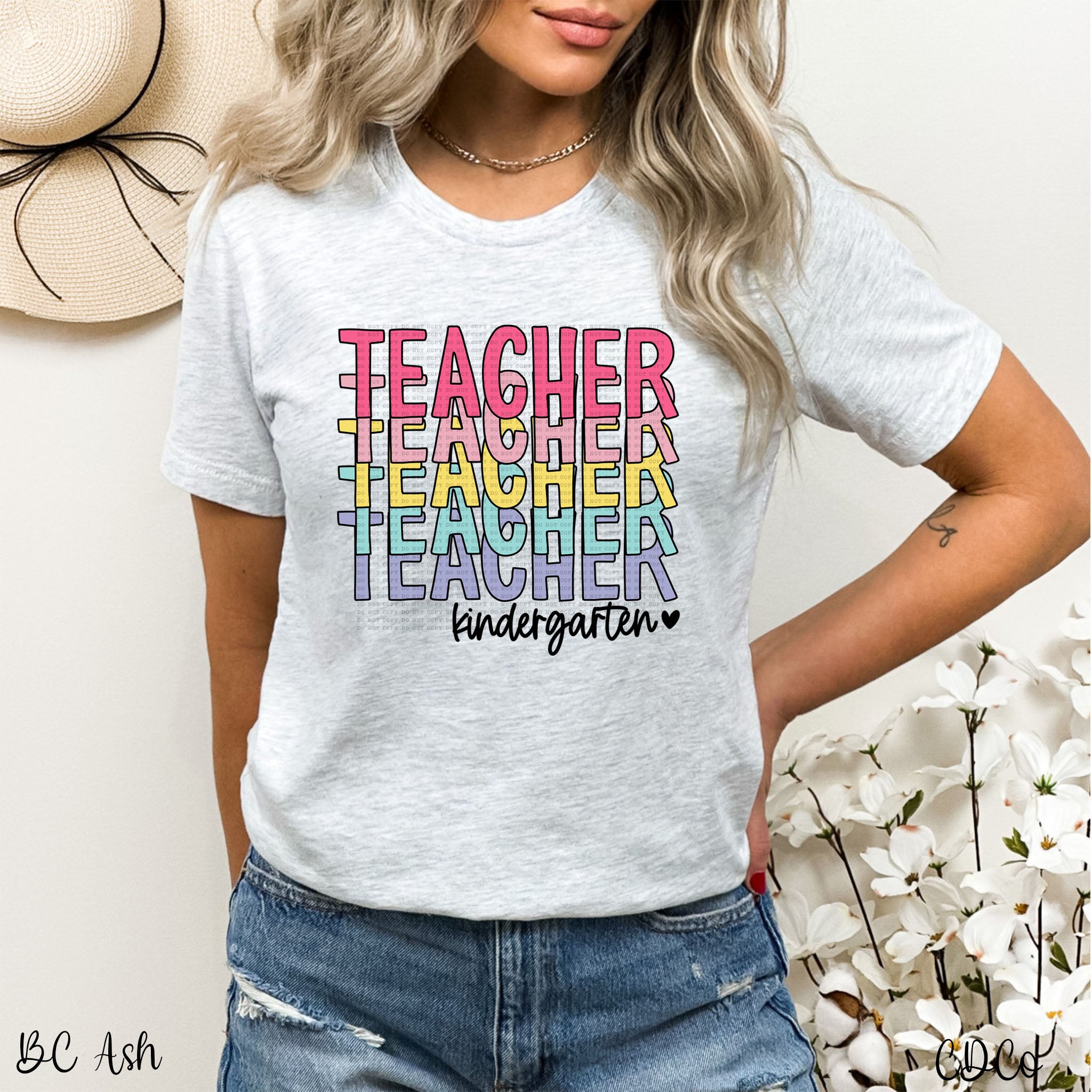 Teacher Stacked Grades DTF