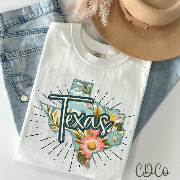 Retro Floral States DTF (NC-WV)