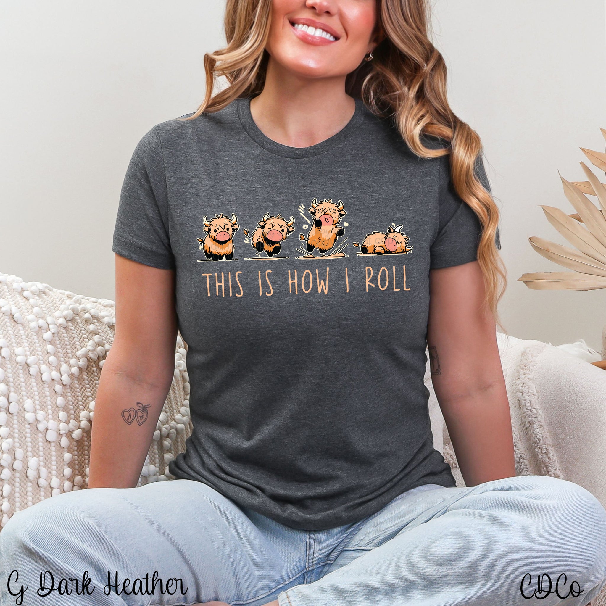 This Is How I Roll Highland Cows 5633 DTF