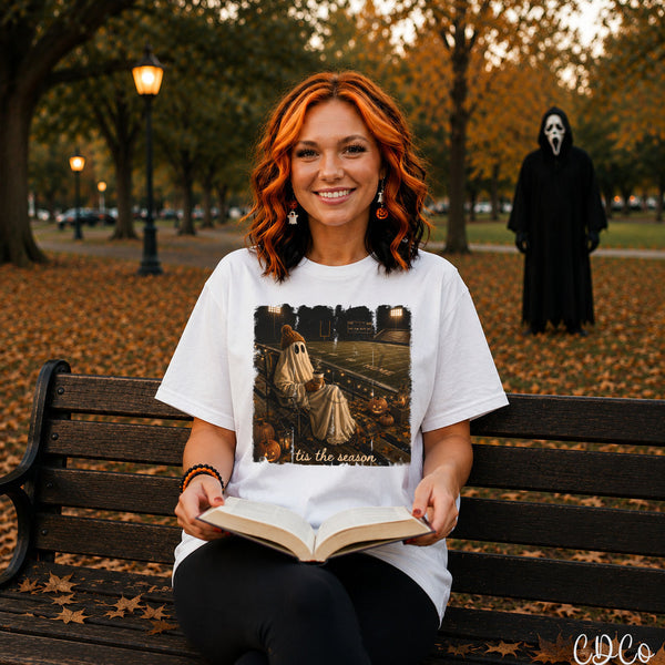 Tis The Season Football Ghost Pumpkins (3 options) DTF