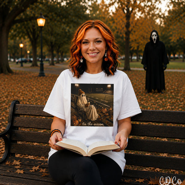 Tis The Season Football Ghost Pumpkins (3 options) DTF