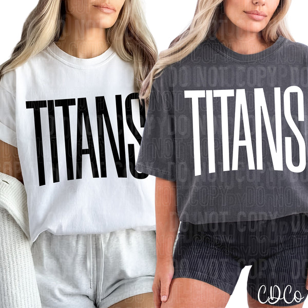 Oversized Text Mascots 6 of 12 DTF