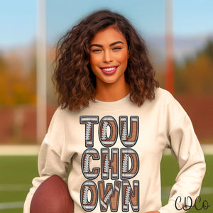 Touchdown Stack Faux Embroidery DTF