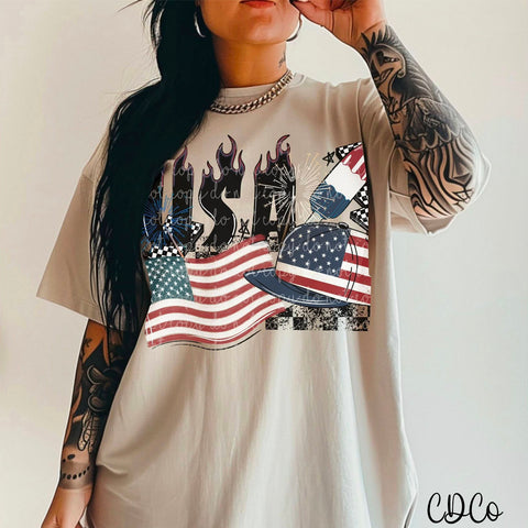 USA Grunge Collage 5046 DTF