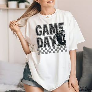 Player Football Game Day Faux Embroidery DTF