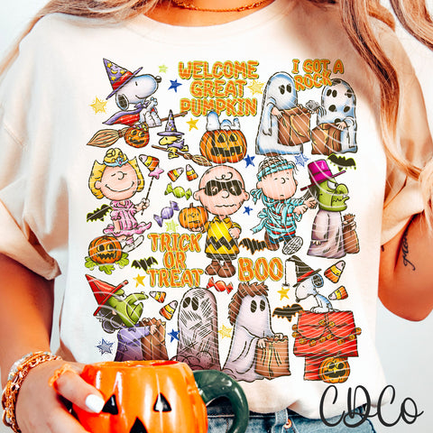 Welcome Great Pumpkin DTF
