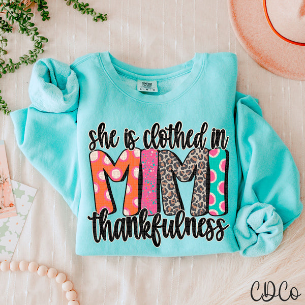 She Is Clothed in Thankfulness DTF 1 of 2