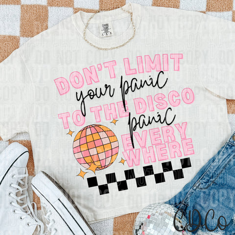 Don't Limit Your Panic To The Disco DTF