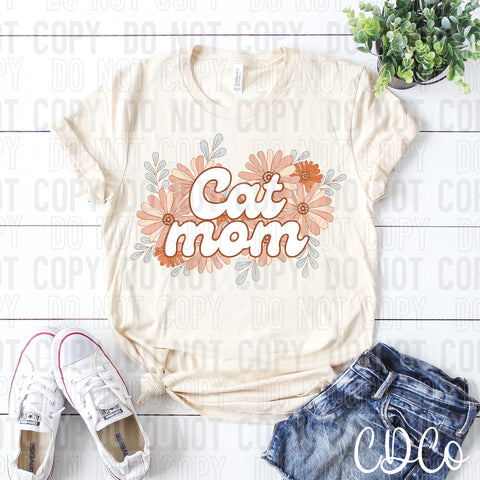 Cat Mom Floral 2848 DTF