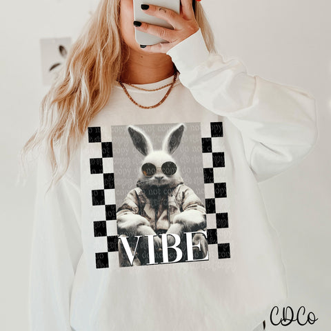 Vibe Bunny Checkered 2537 DTF