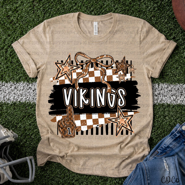 Brushstroke Striped Checkered Mascots DTF