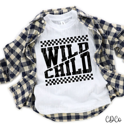 Wild Child Split Checked 3746 DTF