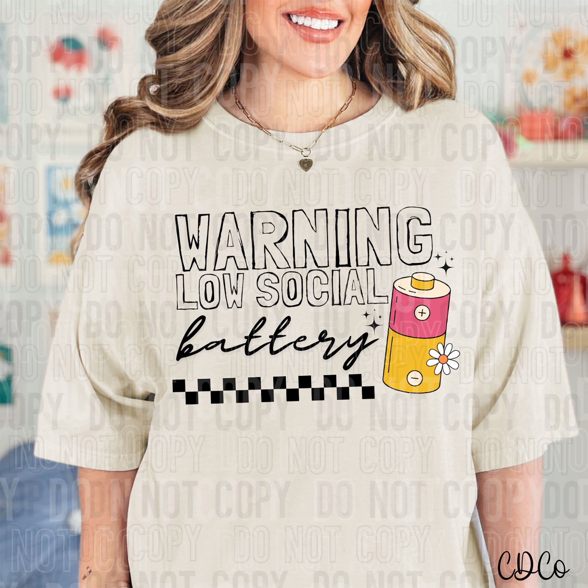 Warning Low Social Battery DTF