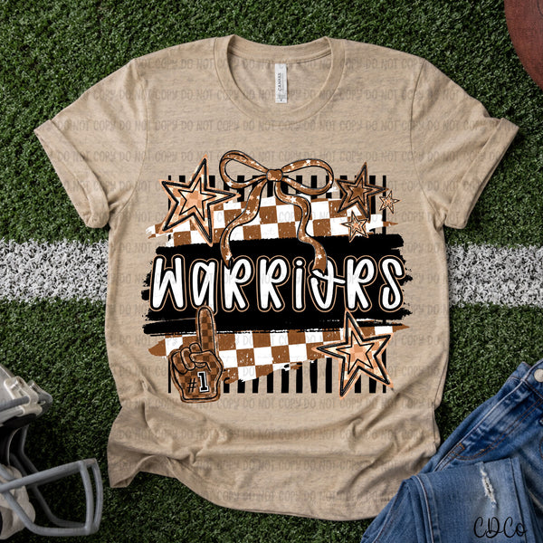 Brushstroke Striped Checkered Mascots DTF