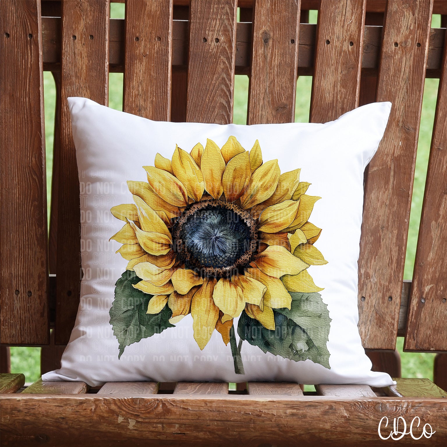 Watercolor Bold Sunflower 3026 DTF