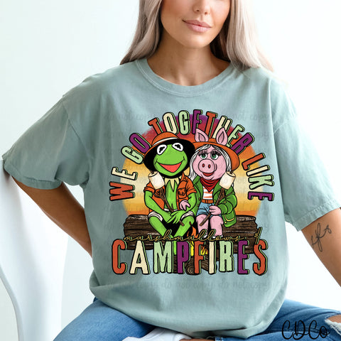 We Go Together Like Marshmallows & Campfires DTF