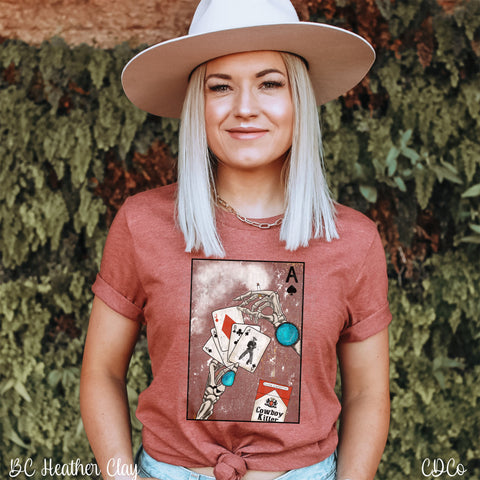 Western Aces Cowboy Skellie DTF