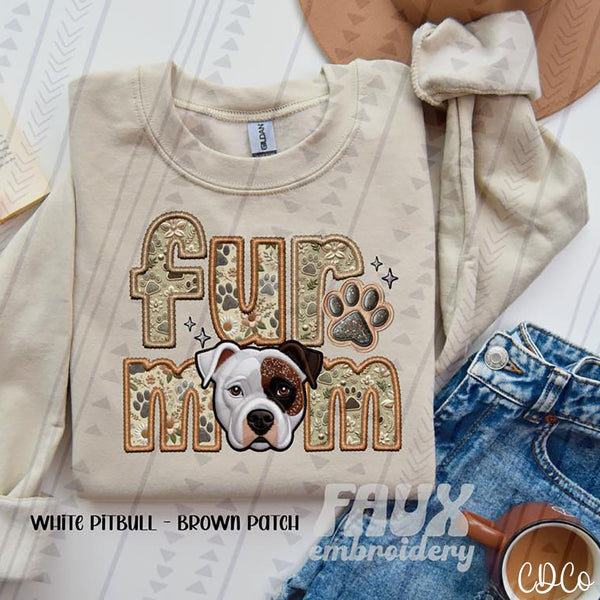 Fur Mom Faux Dog Embroidery DTF (2 of 6)