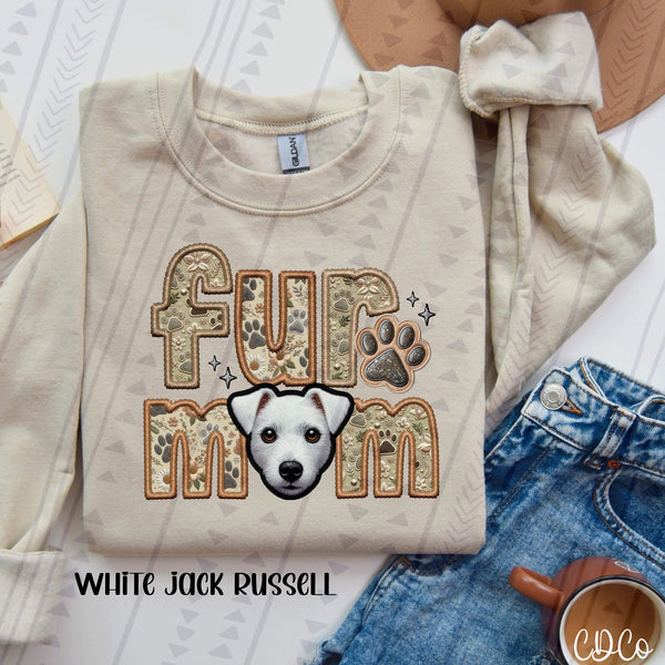 Fur Mom Dog Faux Embroidery DTF (3 of 6)
