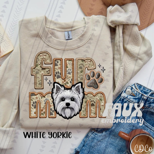 Fur Mom Dog Faux Embroidery DTF (3 of 6)