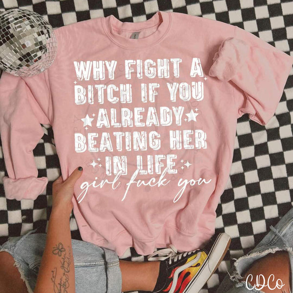 Why Fight a Bitch (3 colors) DTF
