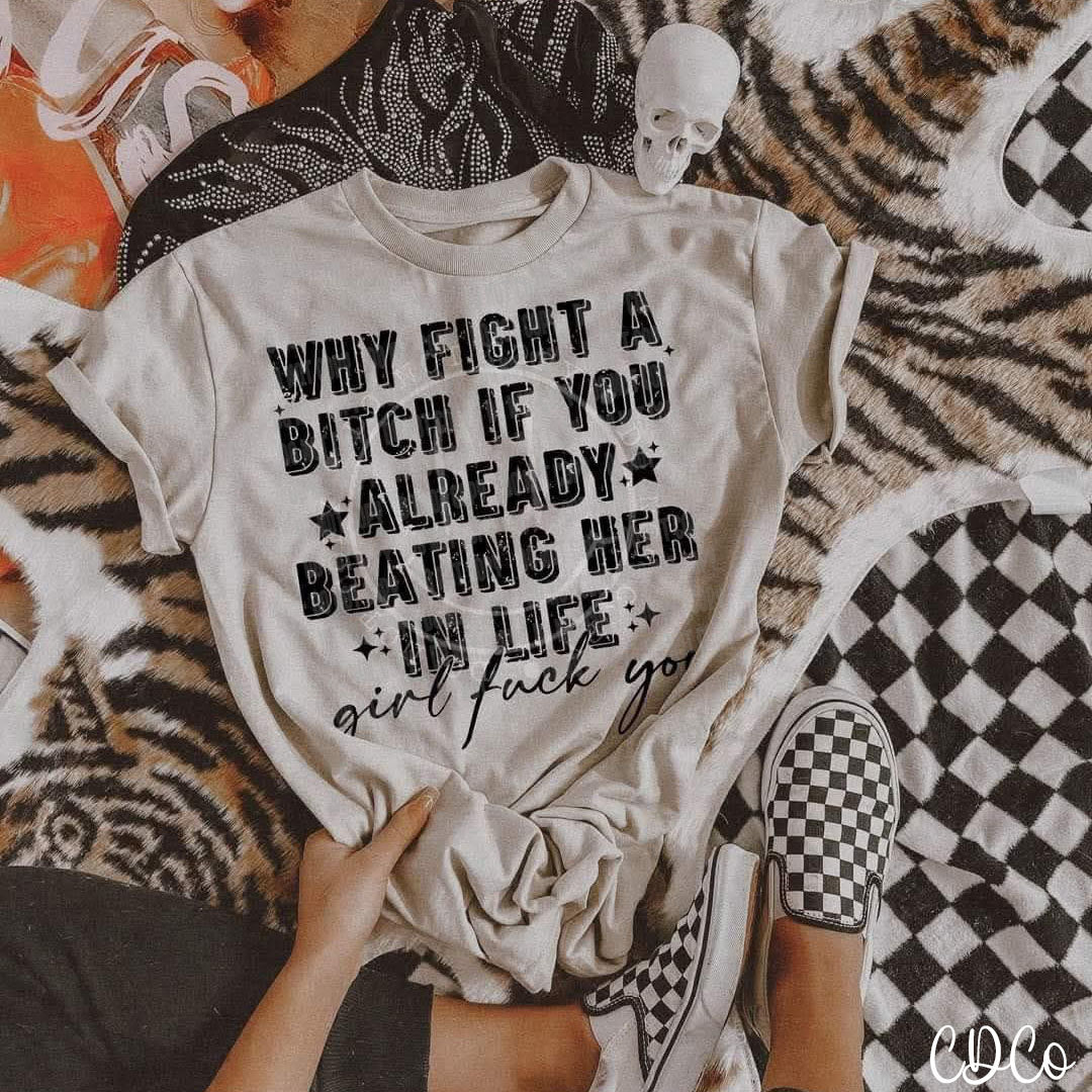 Why Fight a Bitch (3 colors) DTF