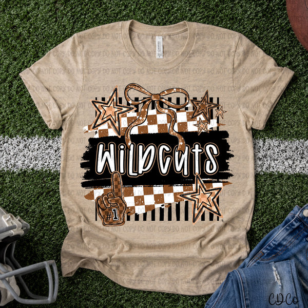 Brushstroke Striped Checkered Mascots DTF