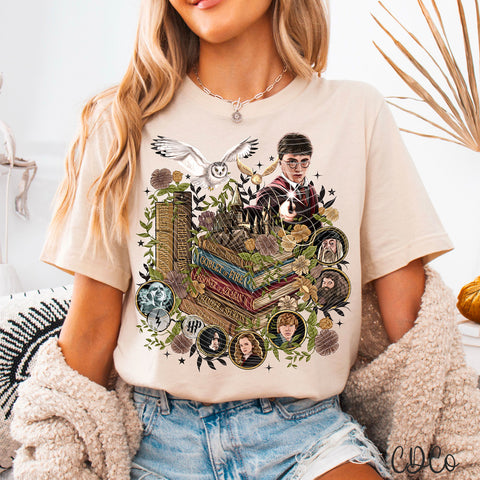 Wizard Book Collage No Sleeve 3503 DTF