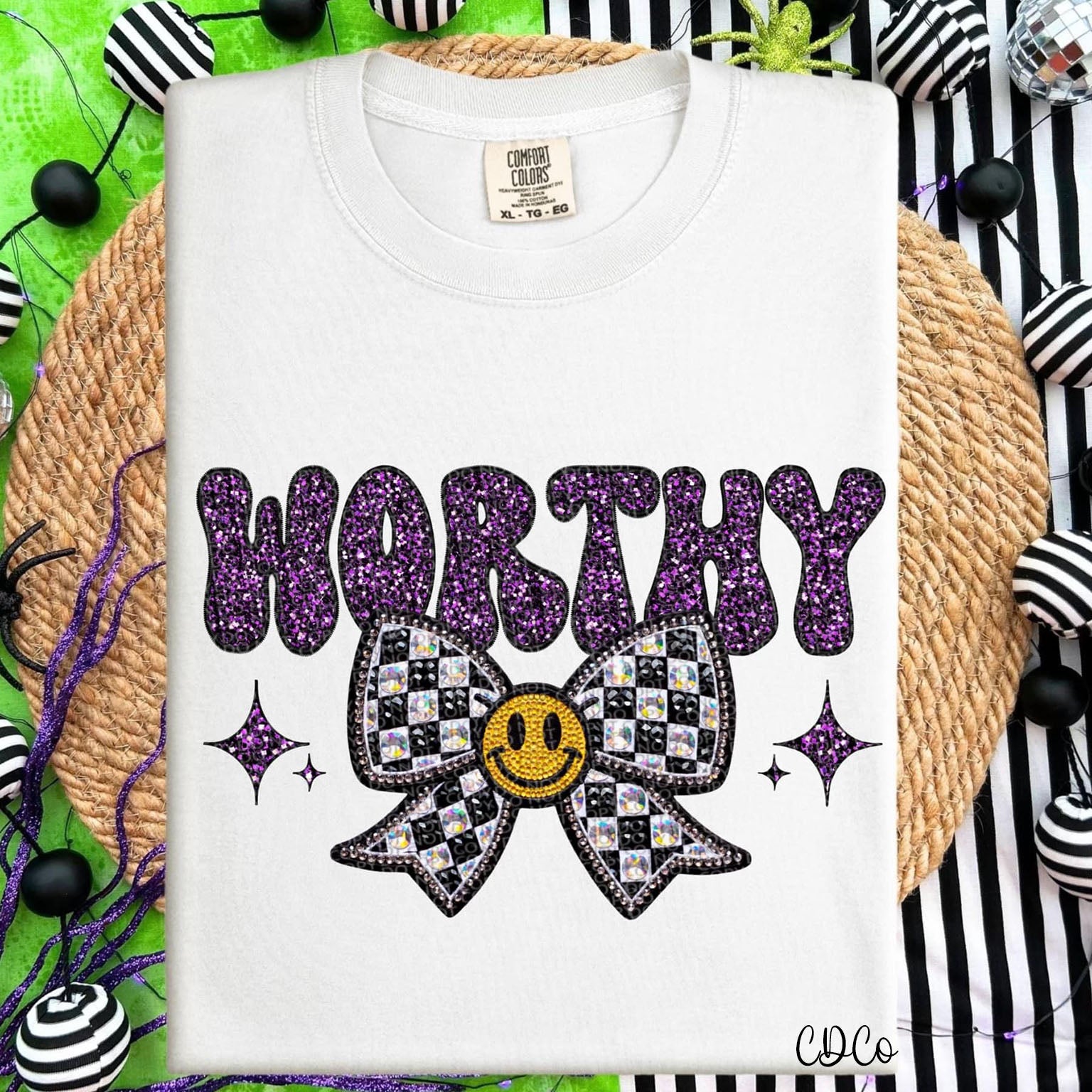 Worthy Bow Faux Accents DTF