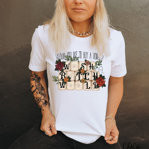 Would You Like to Buy a Vowel DTF