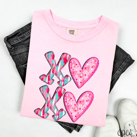 XOXO Heart Brushstrokes 2351 DTF